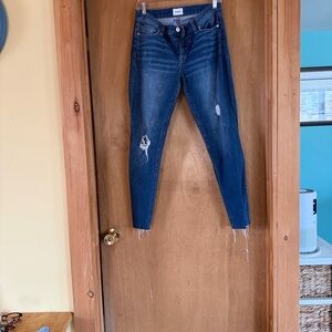 Hudson Jeans Women's Distressed Blue Skinny Jeans